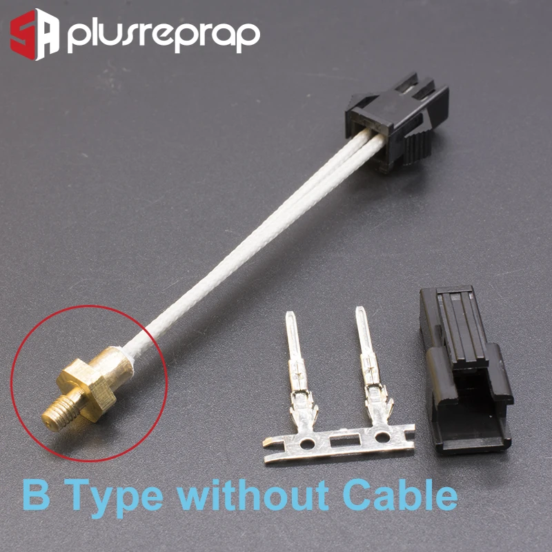 M3 Stud Screw-In Thermistor 100K NTC ATC Semitec 104GT-2 104NT / B3950 300C for 3D Printer Extruder Hotend