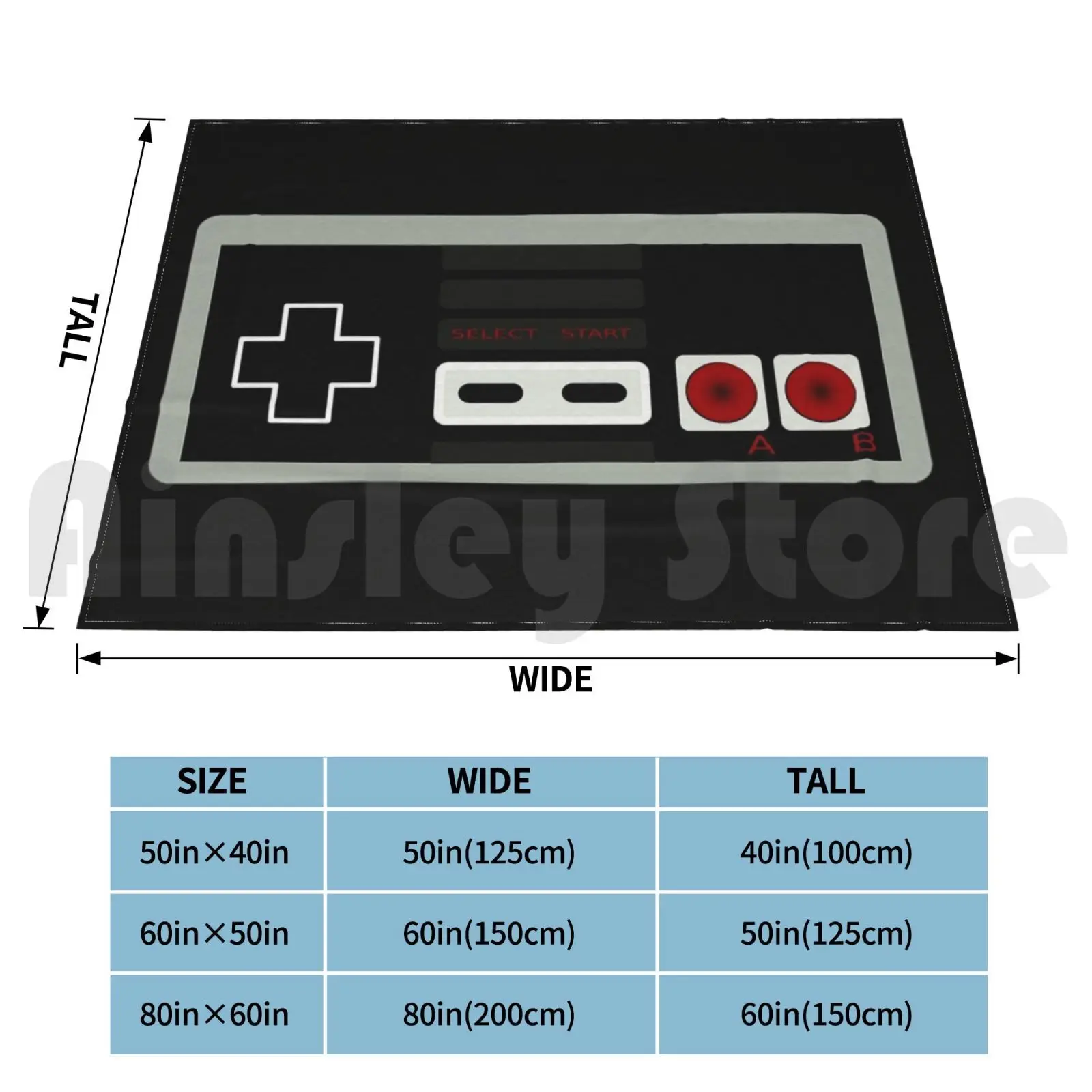 Control Blanket For Sofa Bed Travel Gamer Retro Control