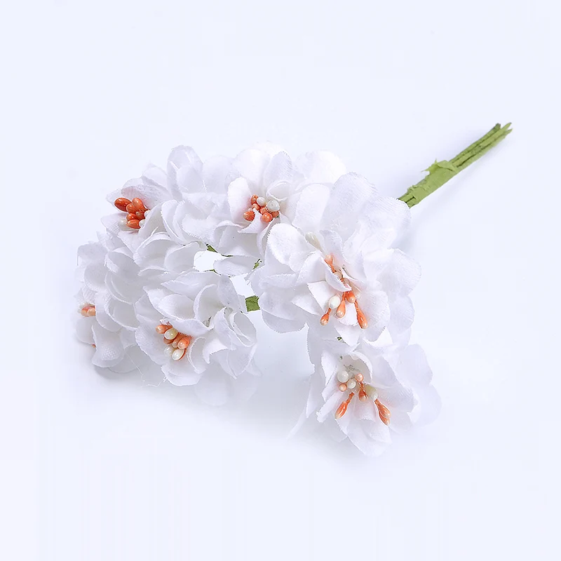 6pcs/bunch 3.5cm mini daisy flower bouquet artificial flower wedding decoration diy craft home decoration accessories