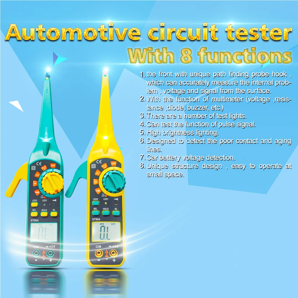 DT86A Automotive Circuit Tester used for automotive cables testing