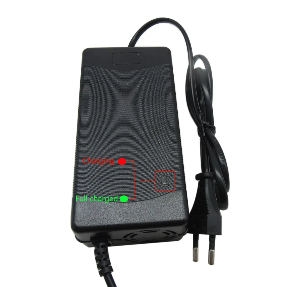 50.4V 4A DC Lithium Fast Charger 12S 44.4V 43.2V Li-ion 20AH 30AH Battery Charger XT60 GX16 With Fan