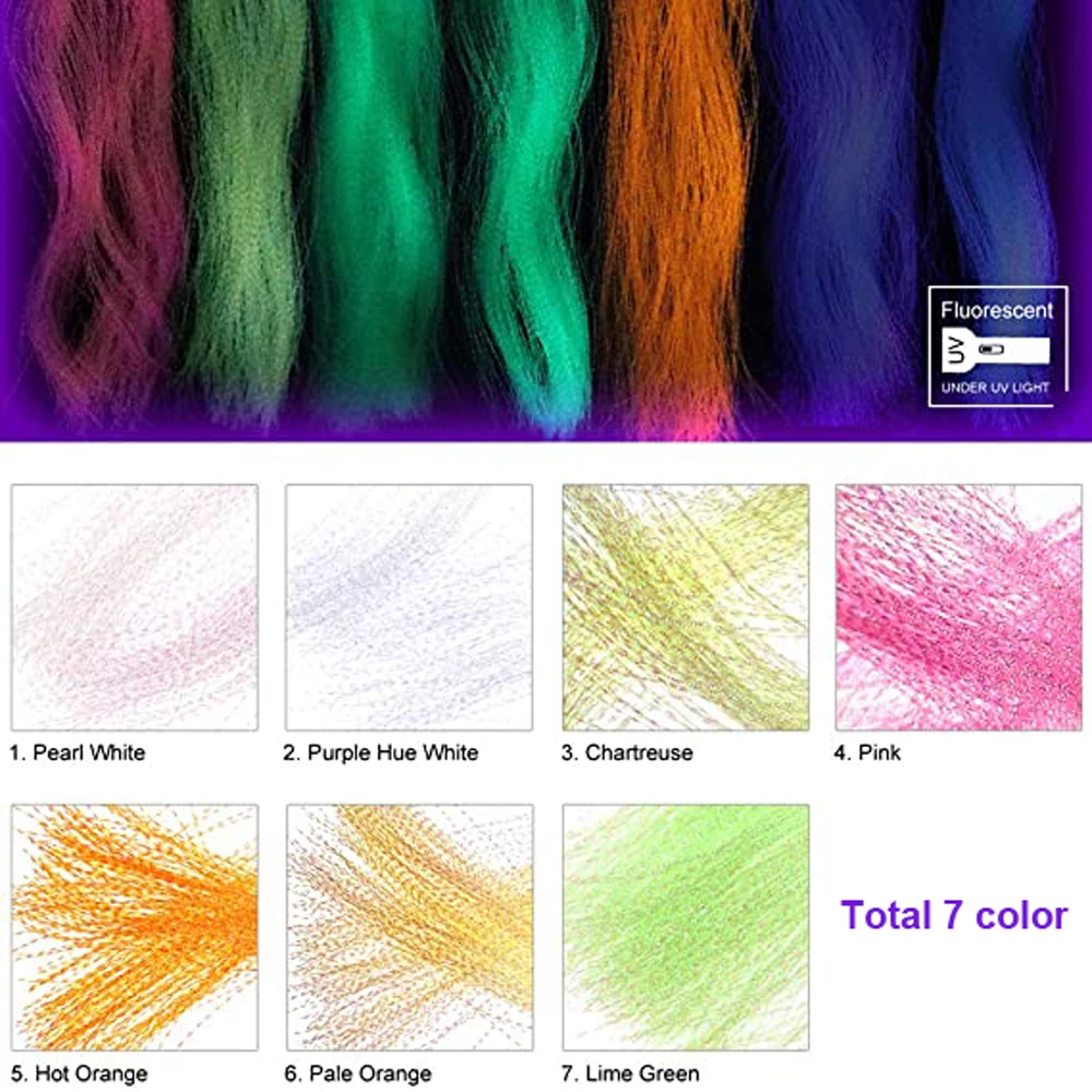 Tachuelas Wifreo Tinsel UV – Fluorescentes para pesca marrana