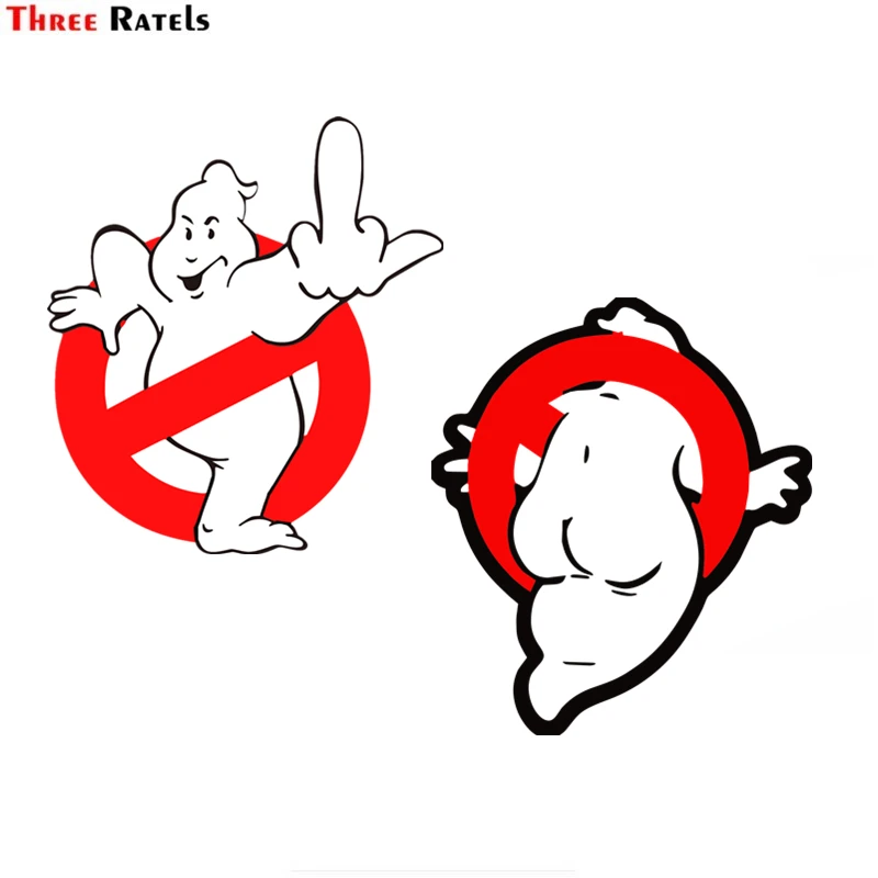 Three Ratels  FC892 Car Stickers For Ghostbusters Decal Funny Car Styling Cartoon Sticker Waterproof Auto Motor Decor Graphics