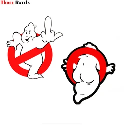 Três ratels fc892 adesivos de carro para ghostbusters decalque engraçado estilo do carro dos desenhos animados adesivo à prova dwaterproof água decoração do motor automático gráficos