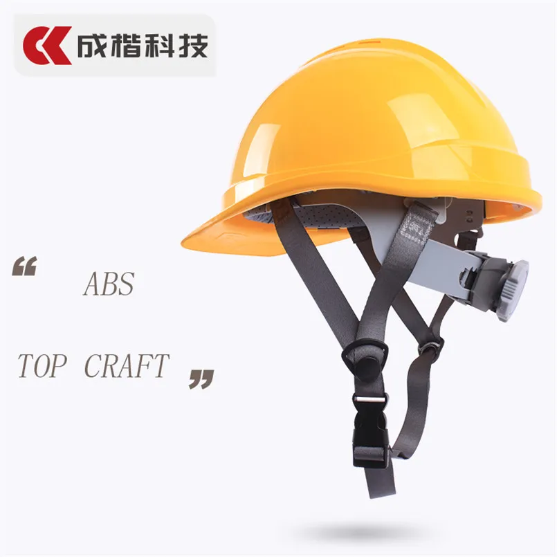 CK Tech. Customized Printing Available ABS Safety Helmet Construction Engineering V-shaped Breathable Hard Hat Cap Outdoor