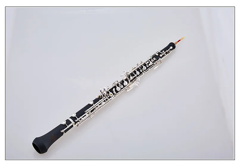 Il belin Professional C Key Oboe Semi-automatic Style Cupronickel Woodwind Instrument with Oboe Reed Gloves Leather Case