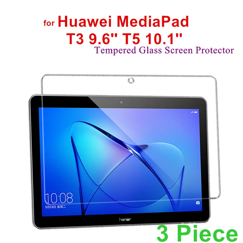 3Packs Glass Protector for Huawei MediaPad T3 10 AGS-W09/AGS-L09 9.6