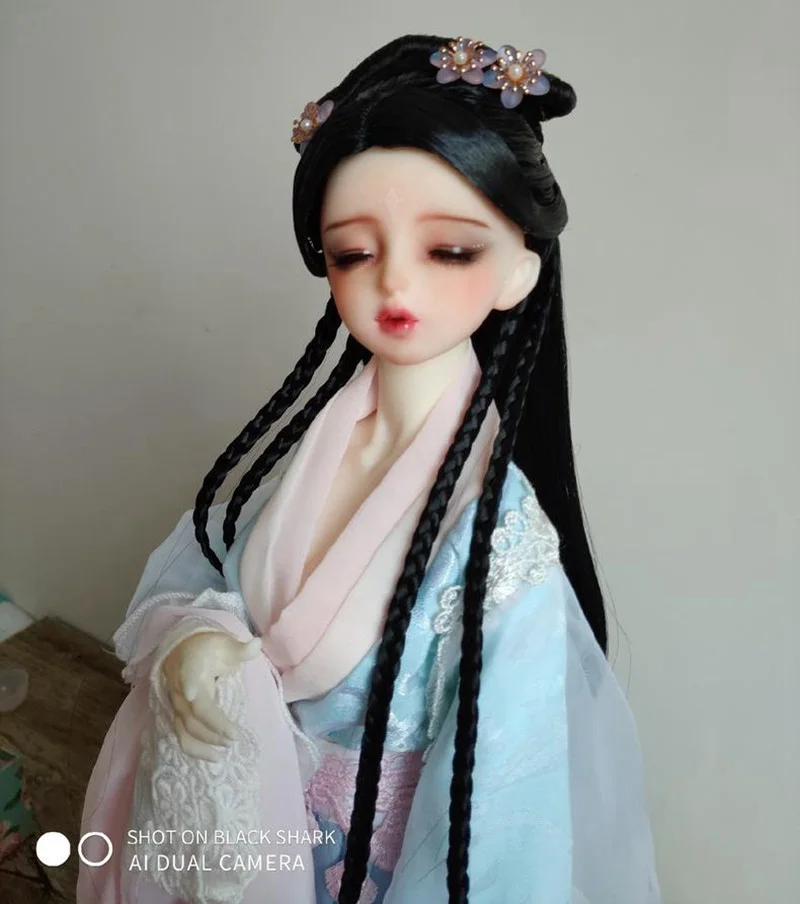 

OB27 1/6 1/4 1/3 Масштаб BJD/SD Парик Куклы Аксессуары Древний Костюм Длинные Волосы Ретро Парики Для BJD/SD SD13 Большая Девушка Дядя C1356