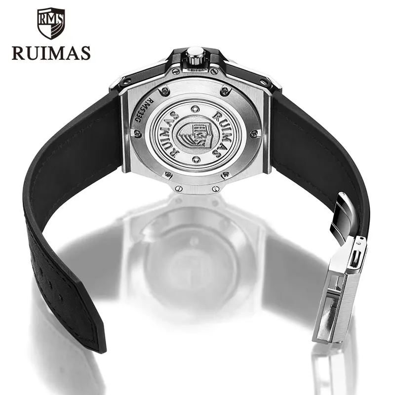 RUIMAS Luxury Top Brand Quartz WristWatches Men Leather Strap Military Sports Male Clock Waterproof New Watch Relogios Masculino