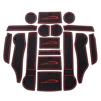 Almohadilla de ranura para puerta Interior de coche, alfombrillas antideslizantes para SUBARU Forester 2024-2019, accesorio de estilo