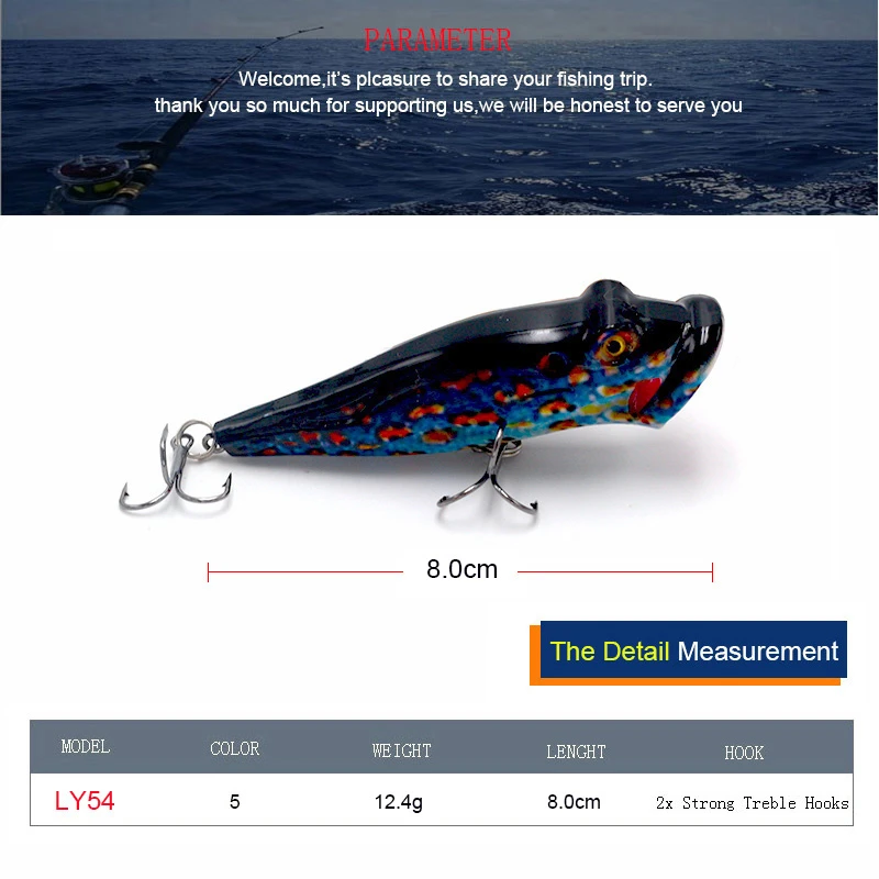 1Pcs 8cm 12.4g Megabass Rattling Fishing Lures Saltwater 2024 New Poppers Lure Fishing Rush Float Fish Top Water Artificial Bait