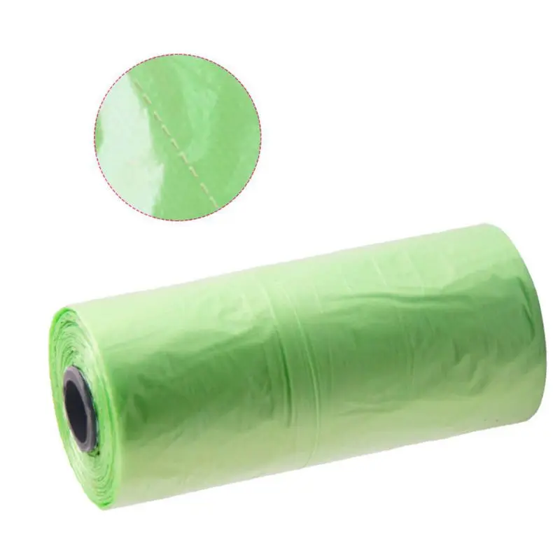 10 Rolls/paketi taşınabilir bebek bezi atık torbası bebek arabası tek kullanımlık çöp torbaları Pet köpek açık atık Poop Pick Up çanta