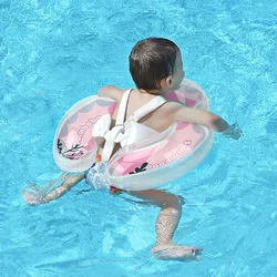 Flotador de natación inflable para bebés, anillo flotante rosa para niños, accesorios de piscina, Círculo de baño, juguetes de verano para niños pequeños