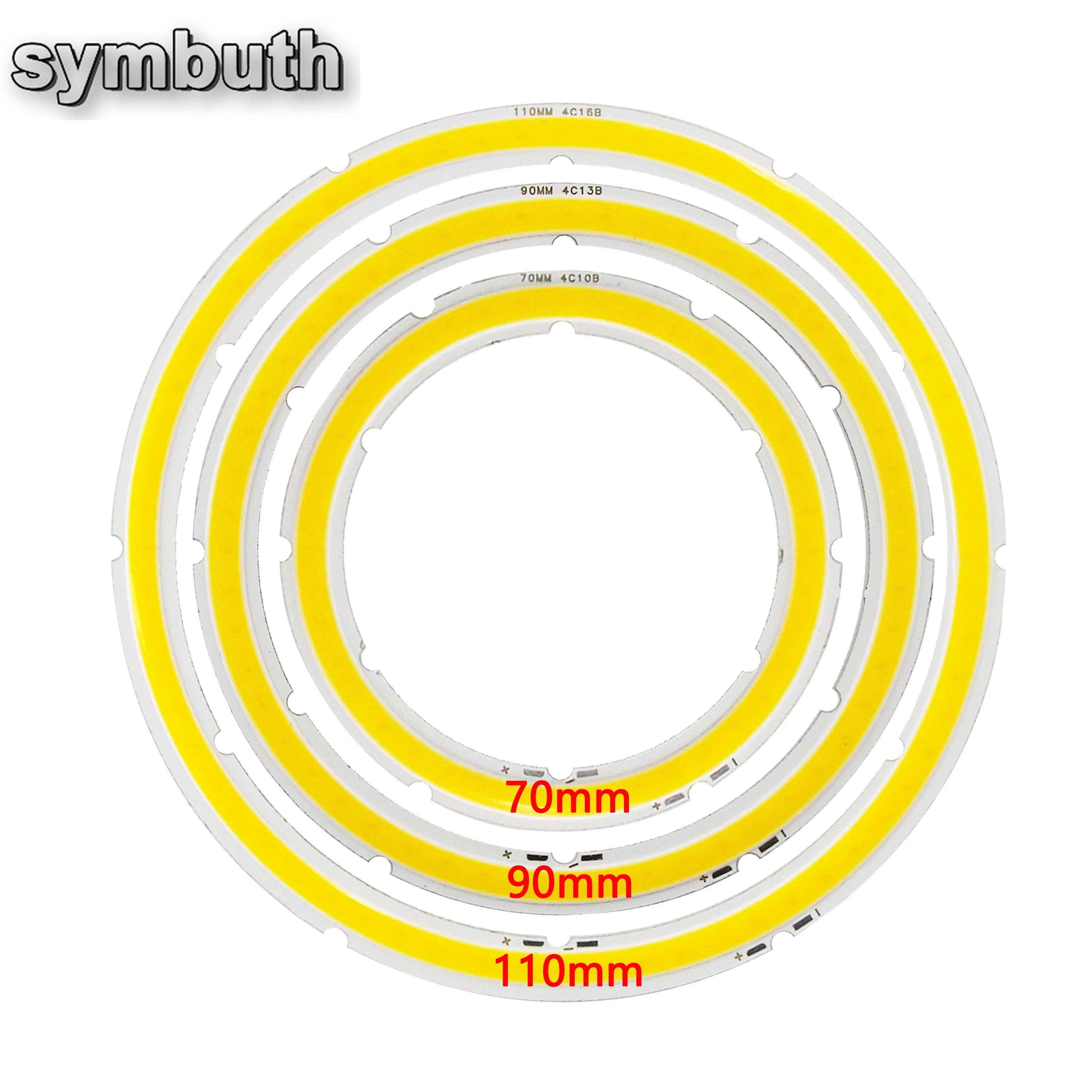 New Arrive Annular LED COB Bulb Light Source Ring 60-120mm Dimmable Angel Eyes Chip with Dimmer Remote Controller Lamp