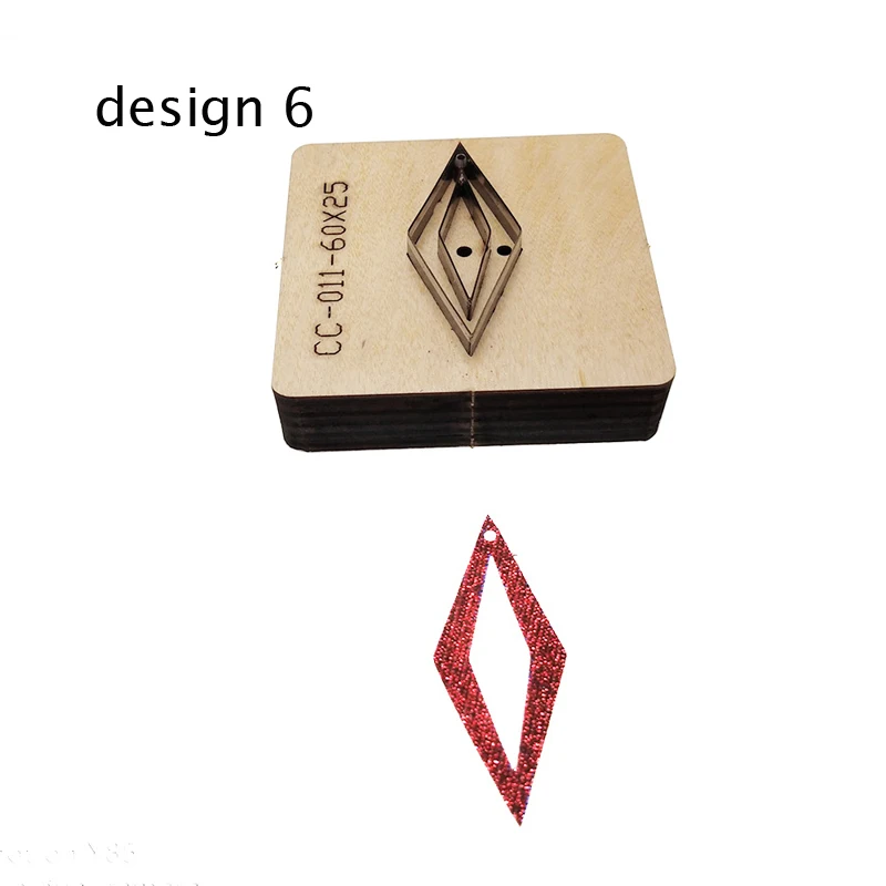 DIY leather craft girl ear ring die cutting knife mould template pattern multi design
