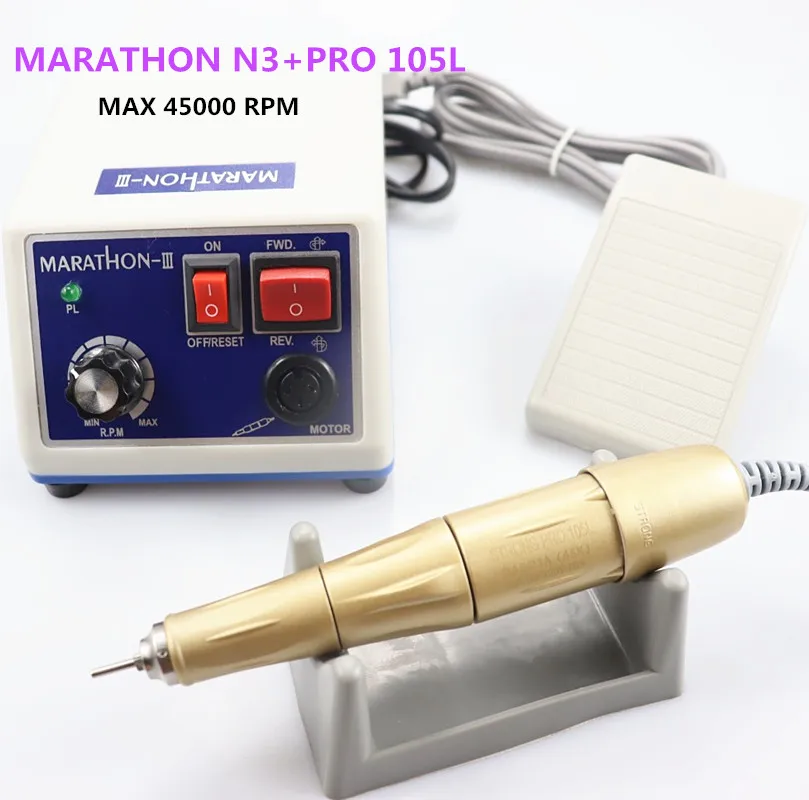 

Hand Grinder Power Handpiece Micromotor for Dental Lab N3 LAAOVE Polishing Micromotor + Handpiece 45K rpm 105L handle