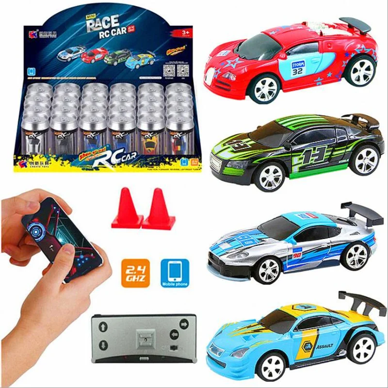 1:58 Mini carro de corrida R/C, controle de APP Bluetooth para celular, Driftting 2.4GHZ High Speed Race Portable Powerful Motor Driving Toy