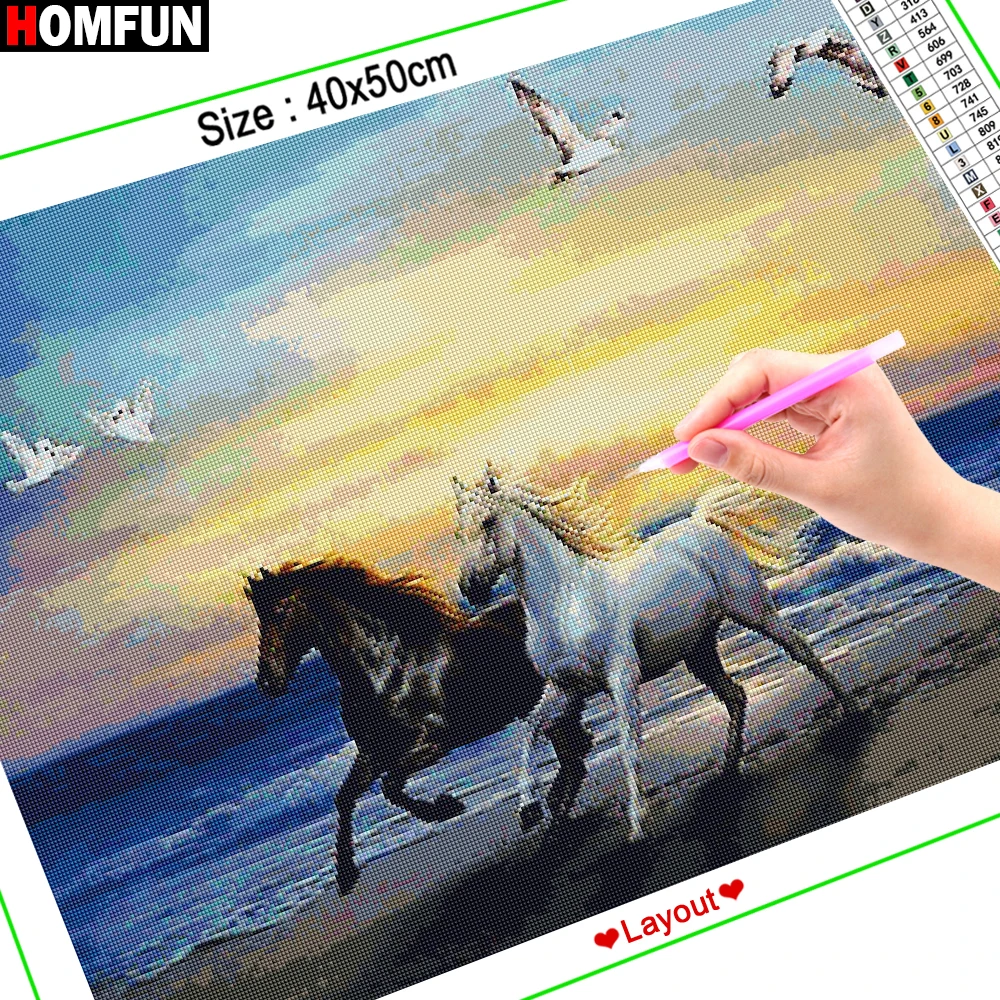 HOMFUN 5D DIY Diamond Painting \