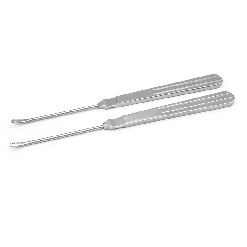 

Stainless steel ENT curette peeler curette facial tissue puncture guide needle dermatology curette nasal curette