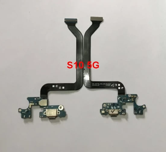 5Pcs For Samsung Galaxy S10 5G G977B G977N G977U USB Charger Charging Port Dock Connector Flex Cable Ribbon Replacement Parts