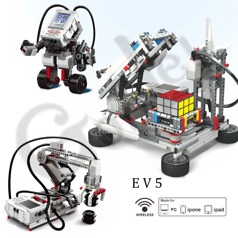 Serie di programmazione il modello di robot Building Blocks Education Set STEAM compatibile con EV6 45544 Classic Core Robotics Toys