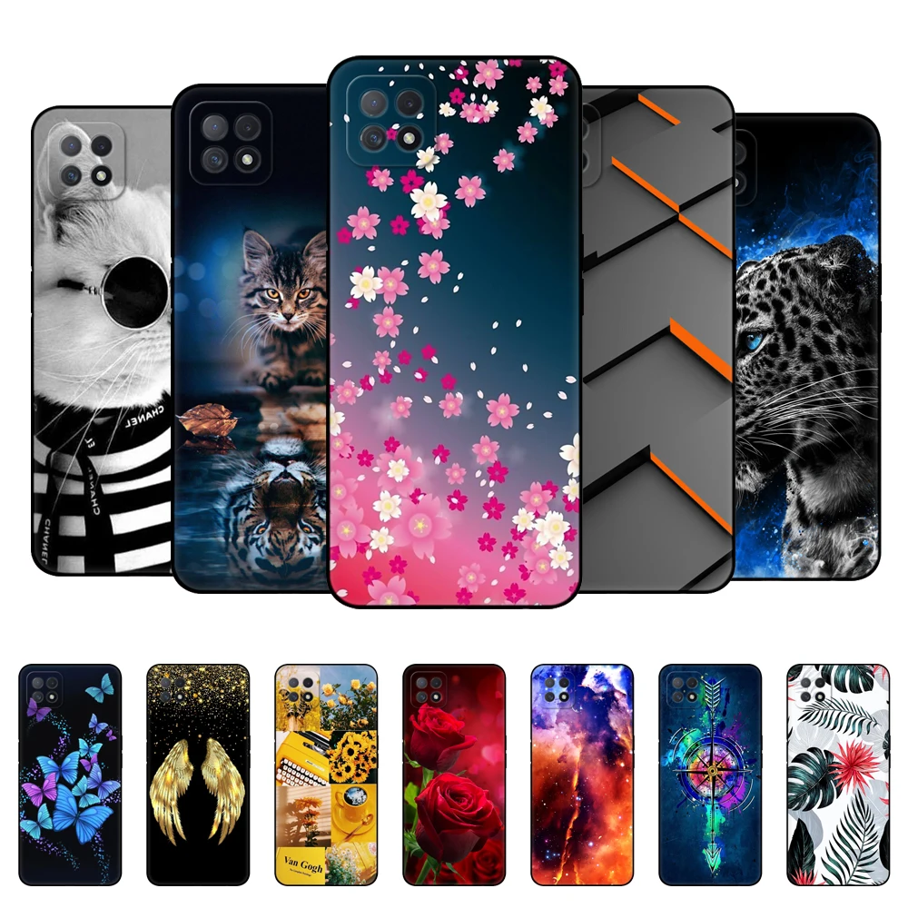 For OPPO A73 5G Case 6.5 inch Back Phone Cover For OPPOA73 5G CPH2161 Case Etui Bumper Bag Silicon Soft Fundas black tpu case