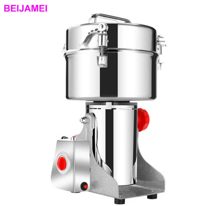 BEIJAMEI 2500g 4500g Electric Grain Grinder Machine Swing Type Mill Powder for Grinding Various Spice Herb Chinese Medicine