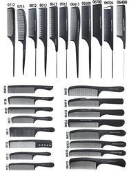 Rat Tail Comb หวีจัดแต่งทรงผมพลาสติก Anti Static ความร้อนสำหรับทุกสภาพเส้นผม Fine ฟันหวีหางสำหรับชาย Wome