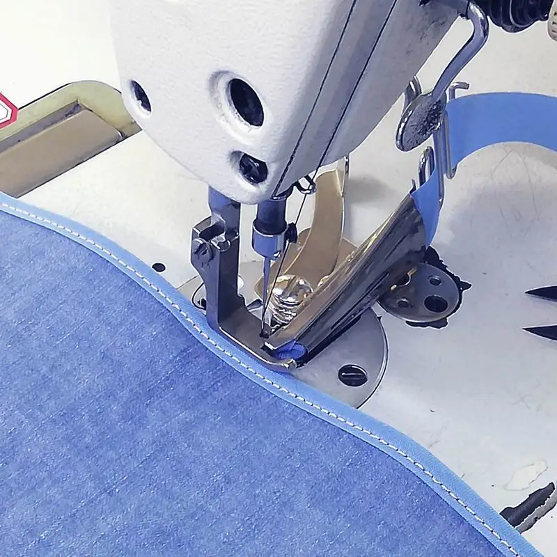 Sewing Machine Flat Car Hemming Device Thin Material Cloth Strip Double-folding Four-fold Rolling Crimping Device Presser Foot