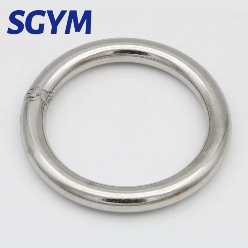 1pcs 304Stainless Steel Big O Ring 70/90/100/120/200/250mm outer Diameter 8/10/12mm Thickness Strapping Welded Round Rings