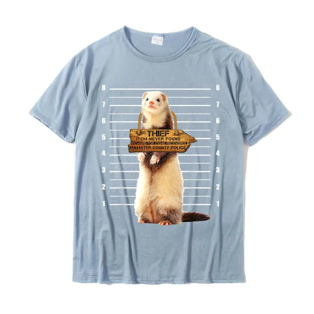 Cute Ferret Thief Funny Animals T-Shirt Men New Design Crazy Tops T Shirt Christmas Cotton T Shirts Design