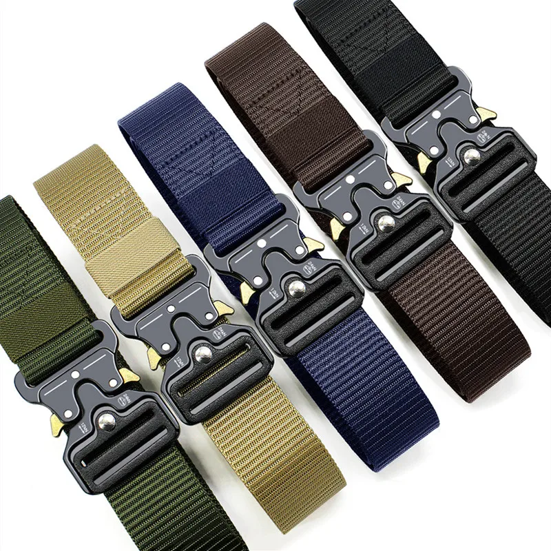 

2024 New Belt Tactical Metal Belt Multifunctional Alloy Buckle High Quality Waist Buckle Nylon Belt