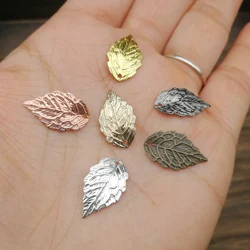Copper Stamping Leaf Earring Charms Pendants DIY Floating Charms for Jewelry Making Findings Metal Handmade Hair Accessories