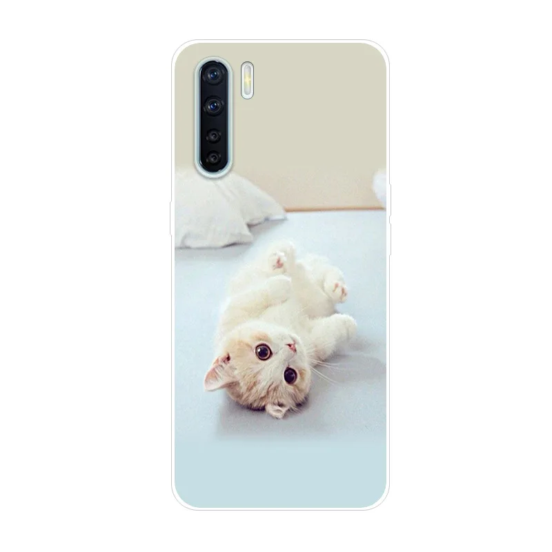 For OPPO A91 Case Silicone Soft Back Cover Case For OPPO A91 Case TPU Flowers Phone Case For OPPO F15 A91 2020 Coque A 91 Funda