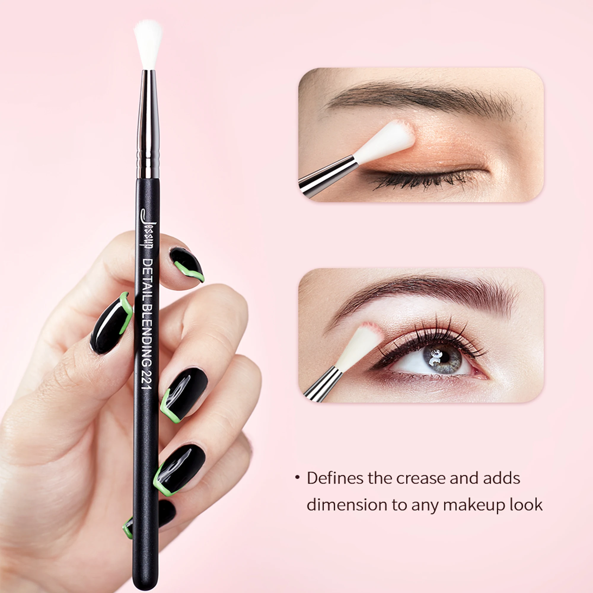 Jessup Eyeshadow Makeup Brush Eye Blending for Powder Brush Synthetic Hair Cosmetics Beauty Tools