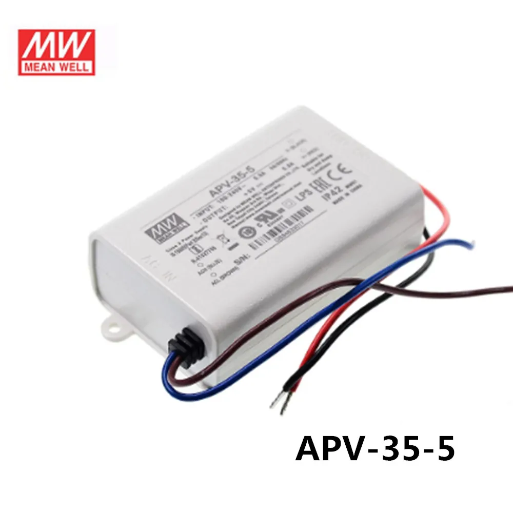 Original Mean Well APV-35-5 meanwell 5V/5A Constant Voltage design 25W Single Output LED Switching Power Supply