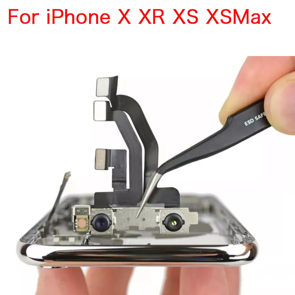 Front Camera Flex Cable For iPhone X XR Xs Max With Proximity Sensor Flex No Face ID Phone Parts Replacement