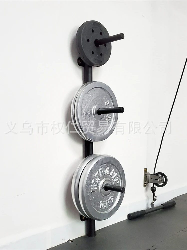 Wall-Mounted Barbell Plate Storage Rack Hanging Weight Plates Steel Holder Fitness Frame For Barbell Dumbbell Weight Plate