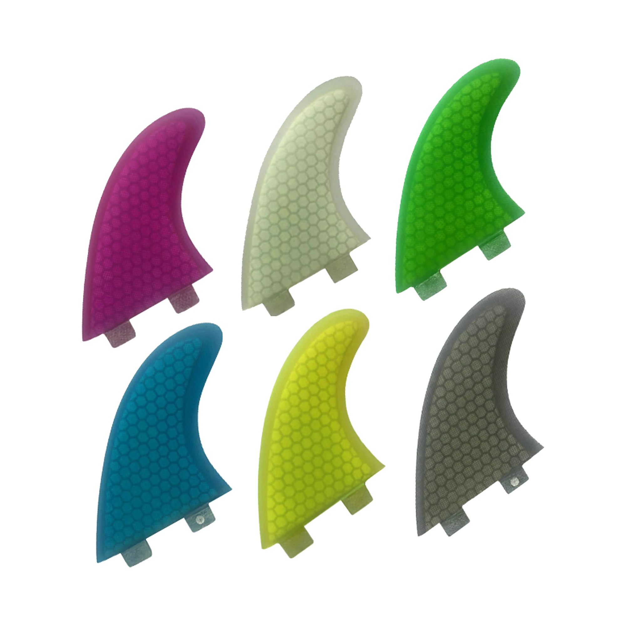 

RISECE FCS Quilhas Twin Tab Surfboard Fins Glass Fiber Surf Fin Honeycomb Dual Tabs Thruster Set G5 Tri Fin 3pcs