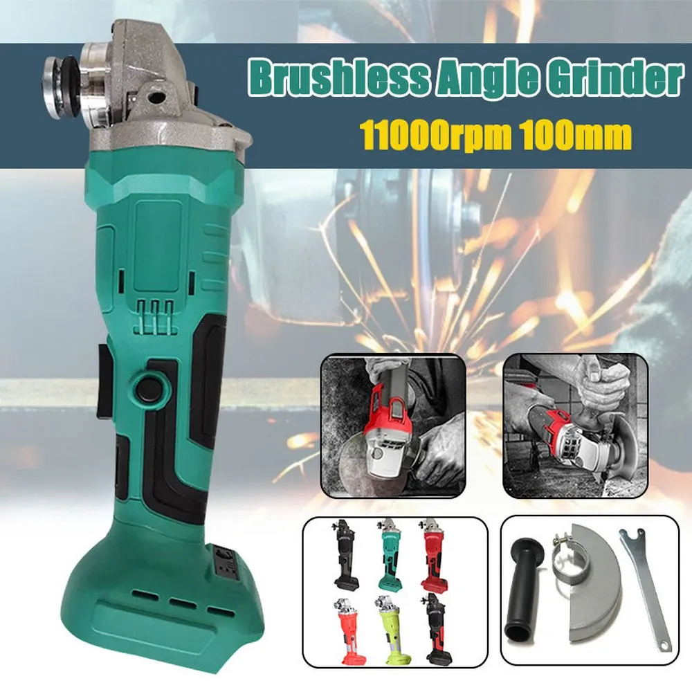 18V 125mm Brushless Cordless Impact Angle Grinder Lithium Battery DIY Power Tool Electric Grinding Machine MAKITA Rechargeable