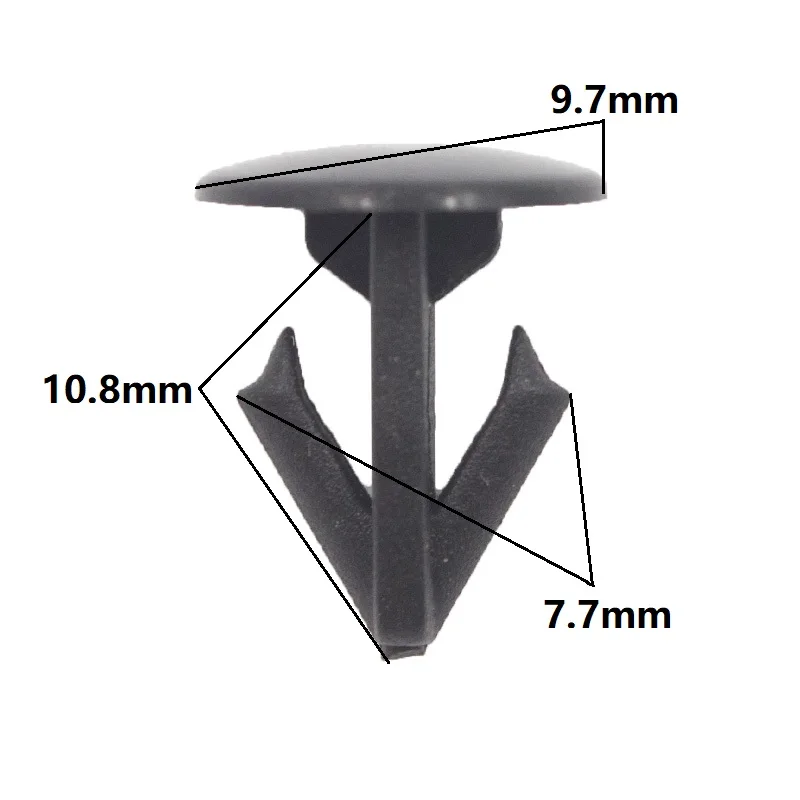 50 Pcs Auto Plastic Sealing Strip Nail for Toyota Honda Fixed Engine Trim Panel Sealing Fastener Clips Rivets