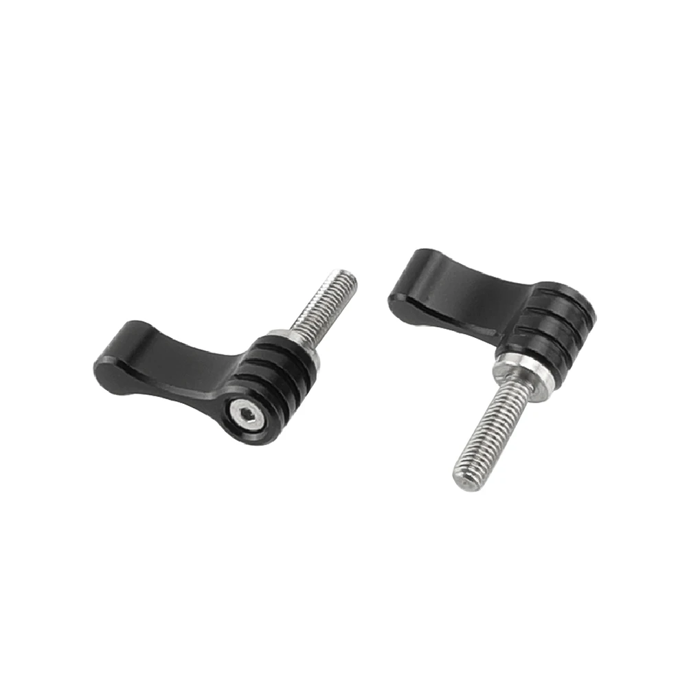 كاميرا فيديو kimrigder M5 ذكر خيوط 15mm18mm طويل الدورية مقبض قابل للتعديل الإبهام رافعة المسمار مع M5 الفولاذ المقاوم للصدأ (2 قطعة)