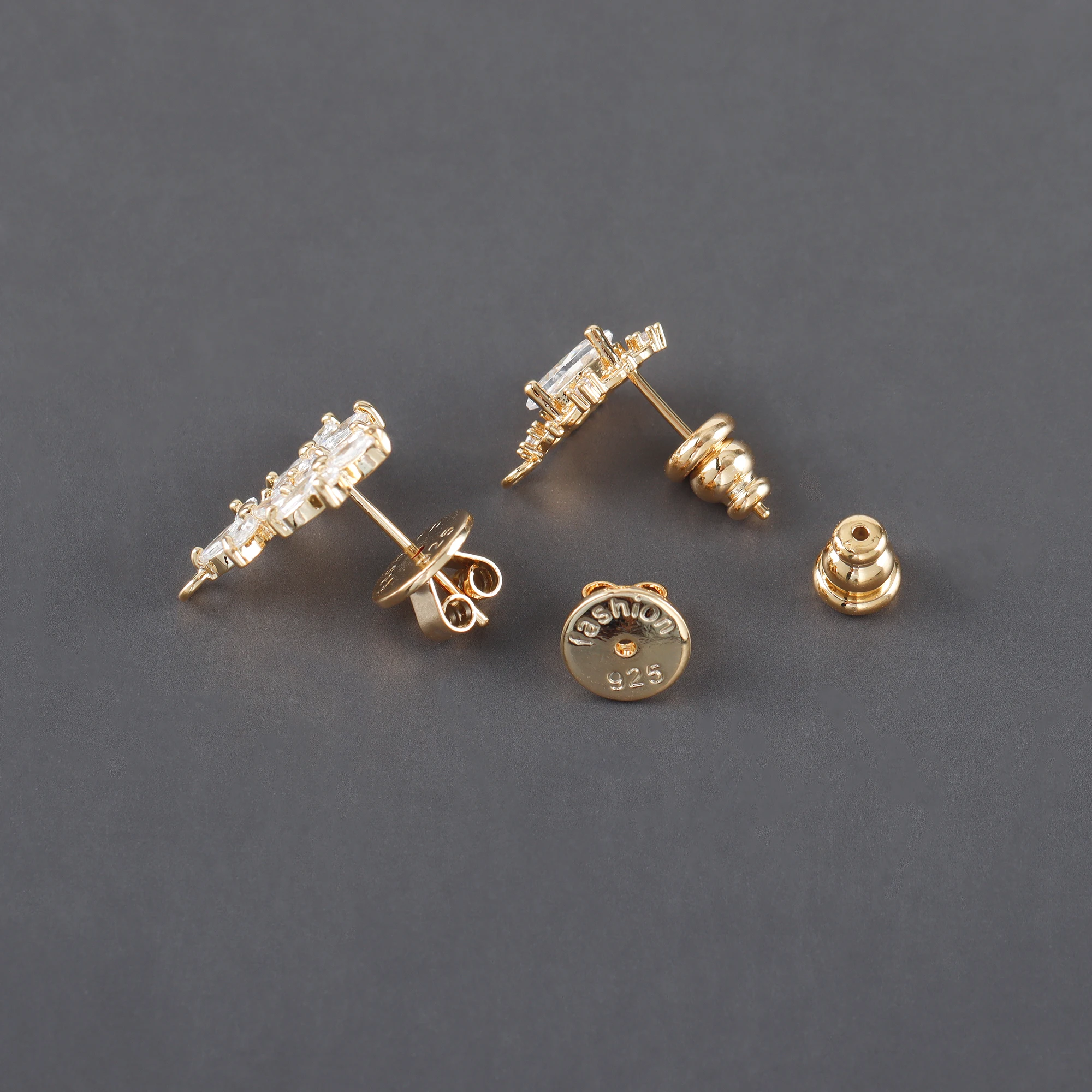 GUFEATHER M1088, accessori per gioielli, pass REACH,nickel free, placcato in oro 18 carati rodiato, rame, fascino, tappi per le orecchie, creazione