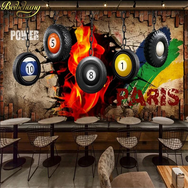 

beibehang custom Snooker room sexy woman Photo wall papers home decor Luxury Background Wall paper Home Decor mural Wallpapers