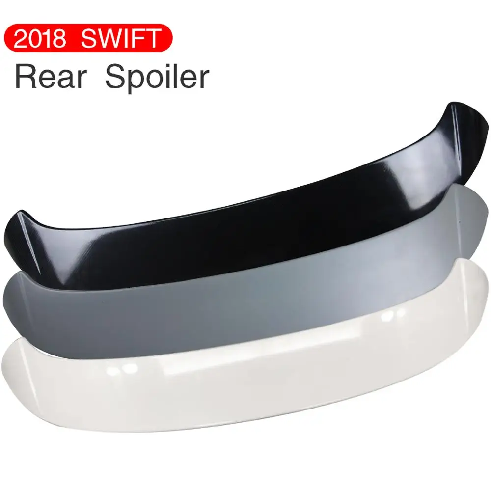 for swift 2018 2019 2020 rear spoiler High quality abs material paint professional modified accessories