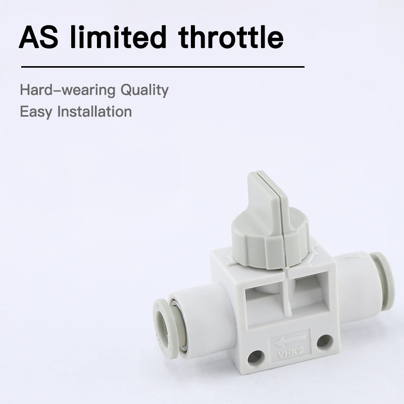 Threaded hand valve VHK2-04 / 6/8/10 / 12F-01 / 234 / S tracheal switch / connector SMC type M5 pneumatic component