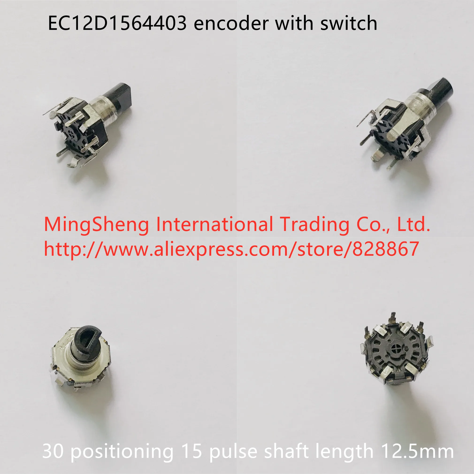 

Оригинальный новый 100% энкодер EC12D1564403 с переключателем, 30 позиционирования, длина вала 15 импульсов 12,5 мм