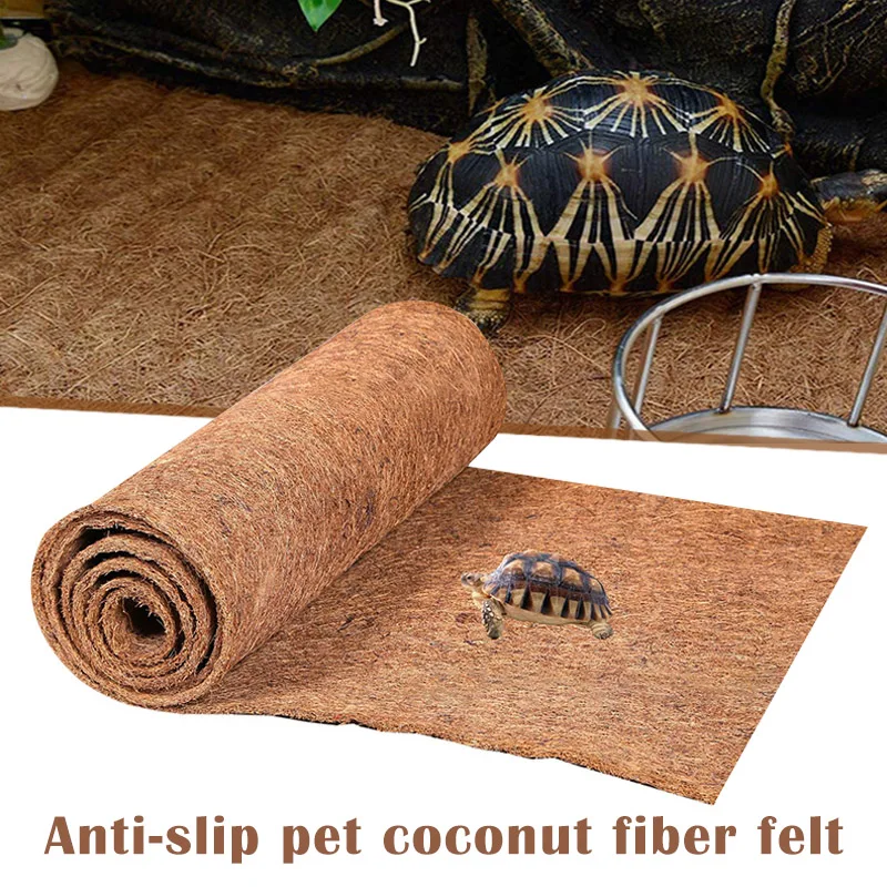 60x100cm Natural Coconut Palm Fiber Coco Liner Bulk Roll Mat Carpet Flower Basket Flowerpot Wall Basket Pet Reptile Carpet