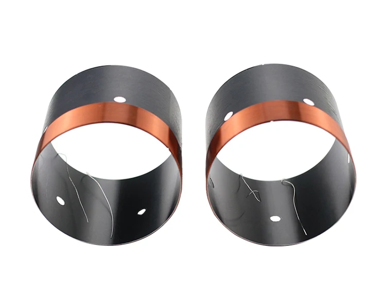 سلك نحاسي مستدير لمكبر الصوت ، ملف صوت جهير ، ألومنيوم أسود ، تصنعه بنفسك ، مكبر صوت 10-15 بوصة ، 2 ، من من من من من من من من من ومن ثم ، 64 ،