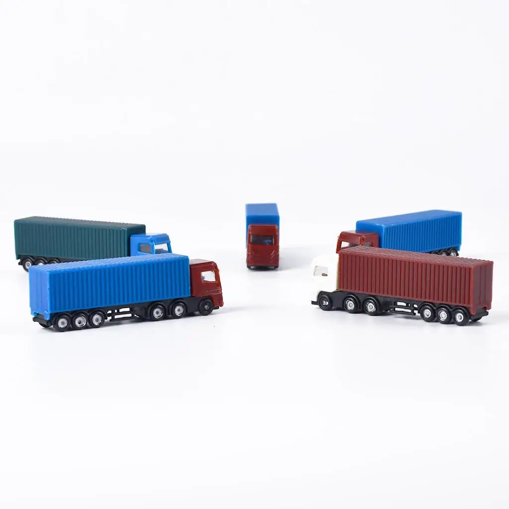 5pcs Model Cars Truck Architecture Building Train Layout Scale Z N 1/200